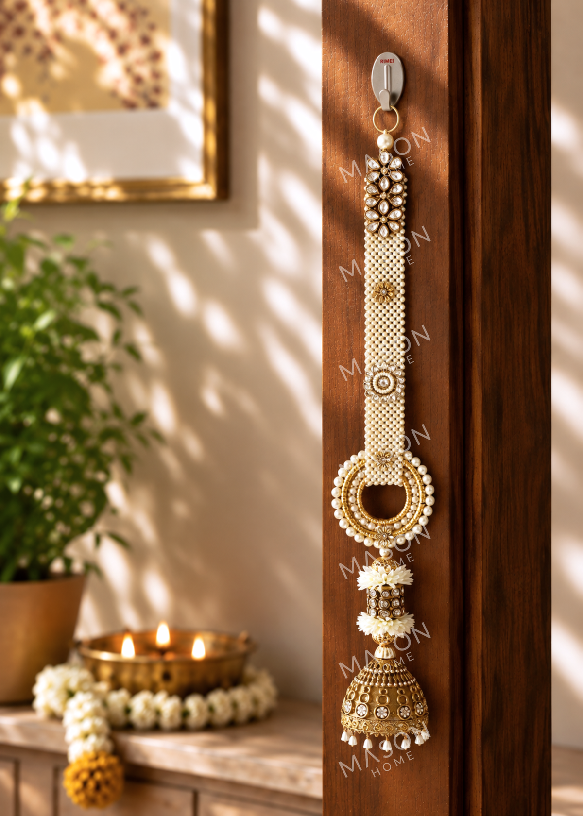 Festive Swarna Pearl Hanging - Set of 2