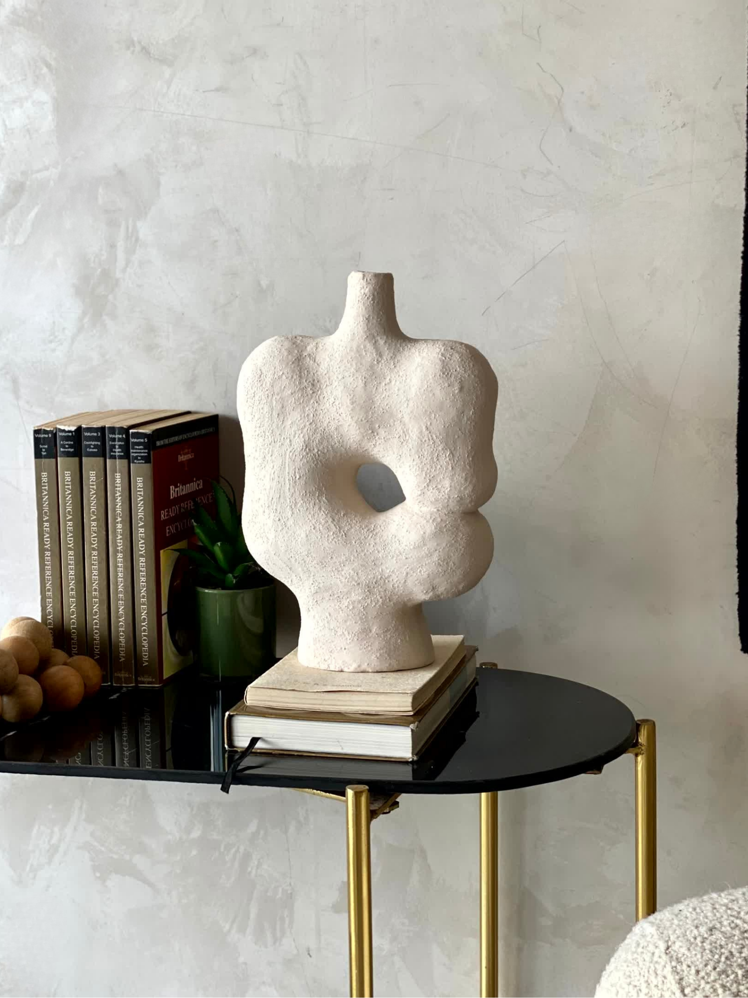 Terracotta Abstract  Vase -Large