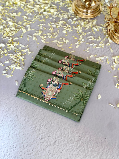 Festive Traditional Envelopes - Green (Set of 5)