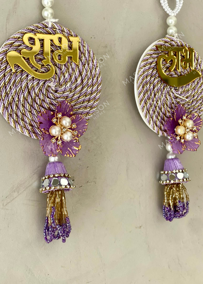 Aarna Shubh Labh Hanging - Purple