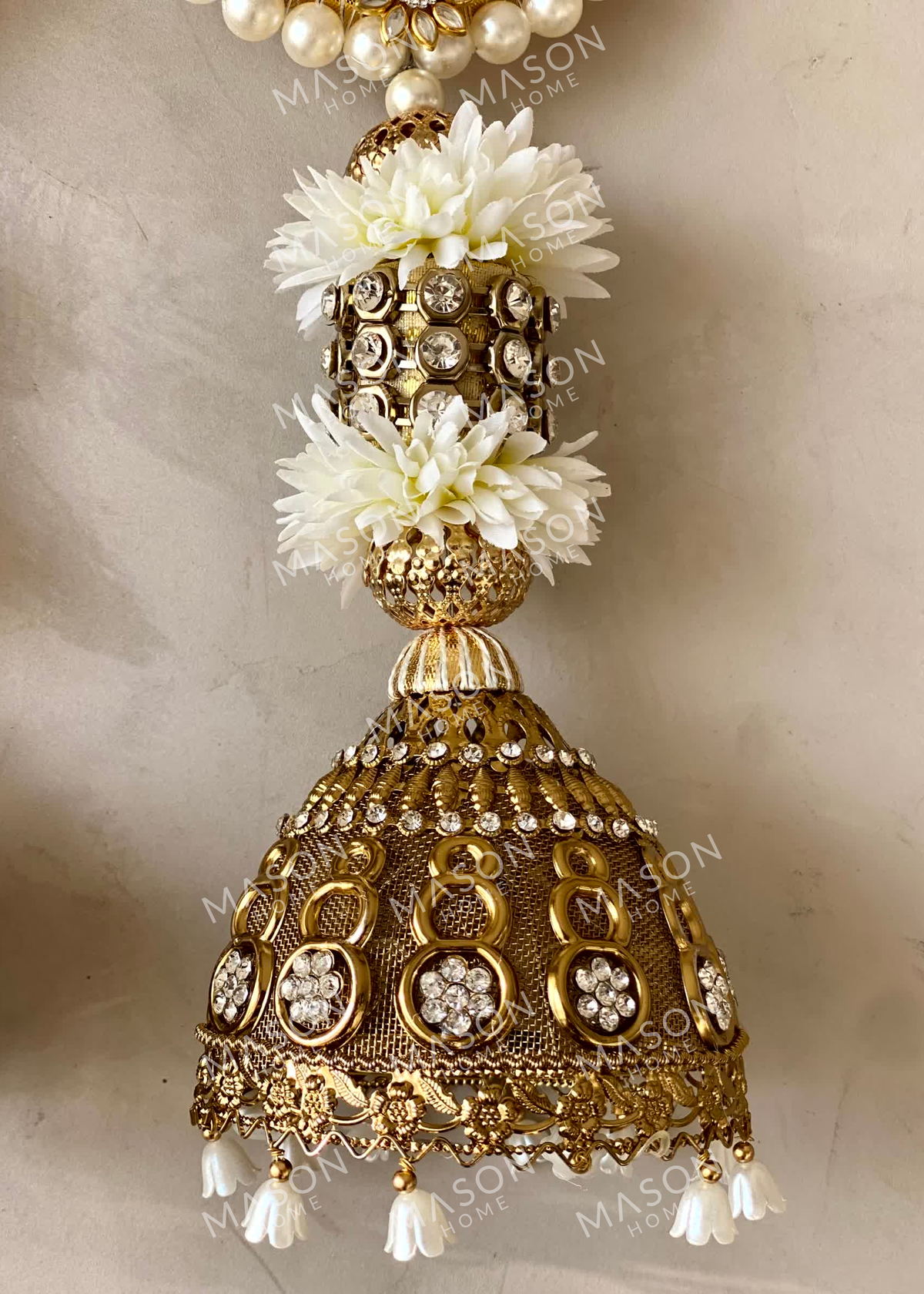 Festive Swarna Pearl Hanging - Set of 2