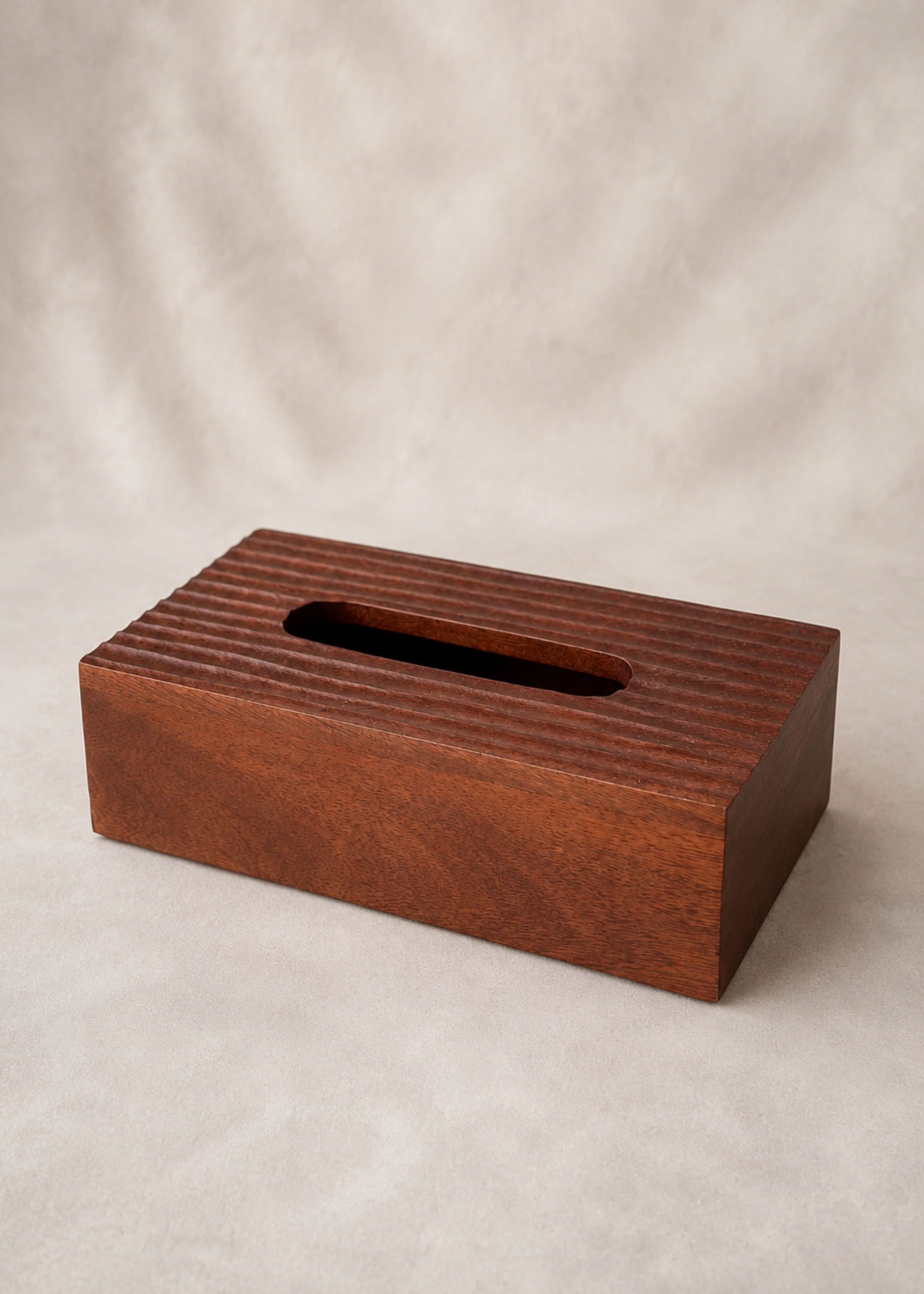 Contour Wooden Tissue Box