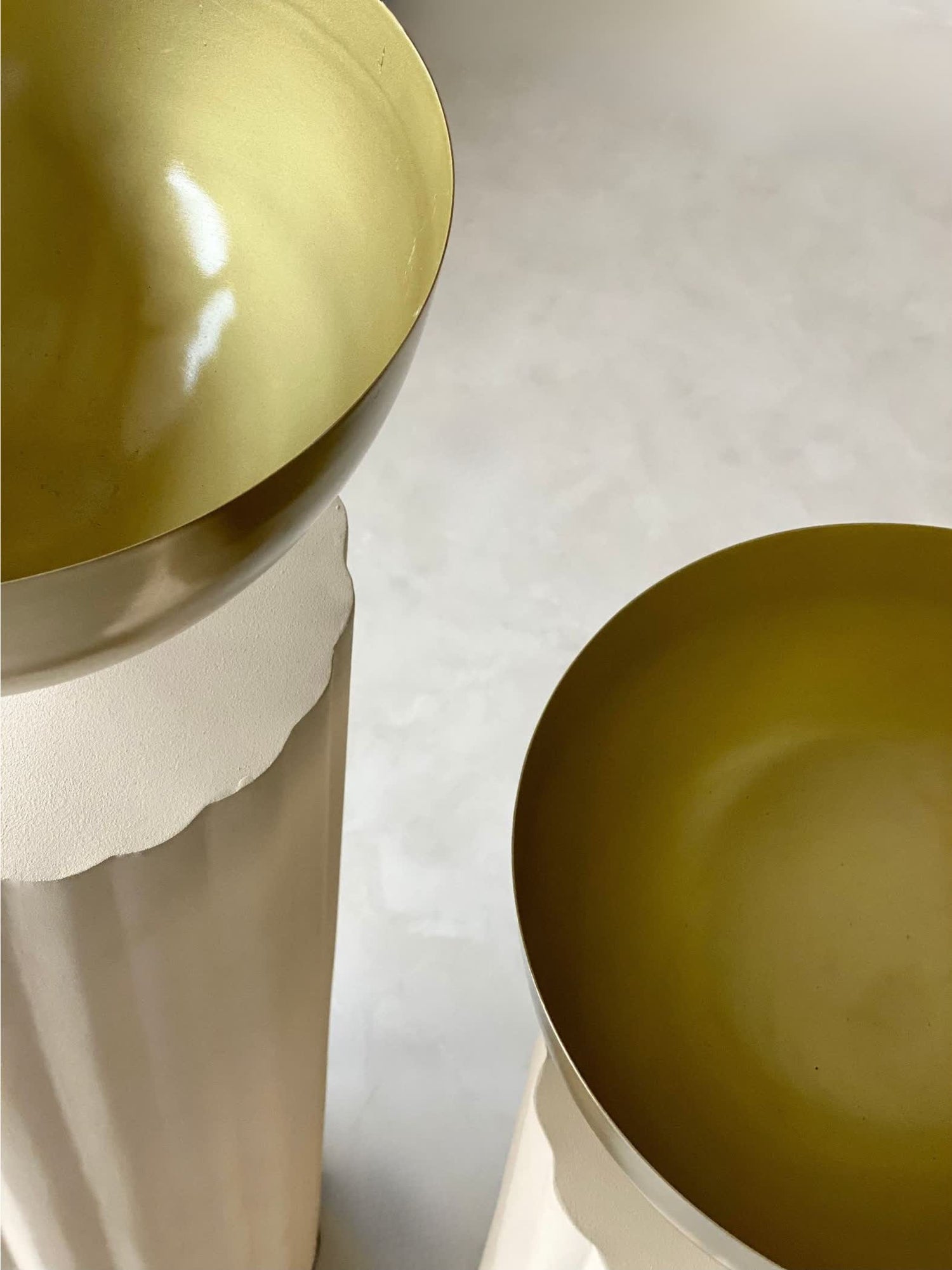 Sabi Fluted Planters - Beige