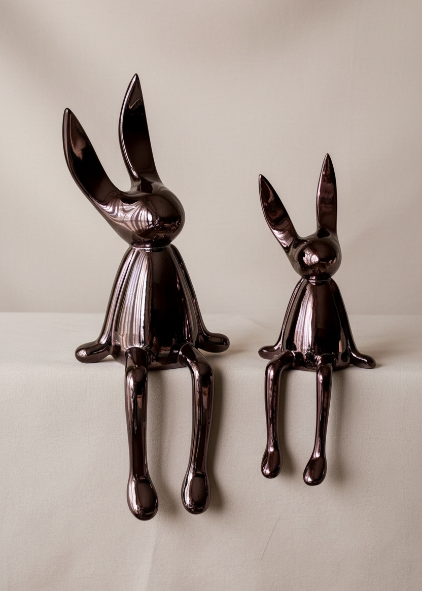 Luna Noir Bunny Duo - Set of 2