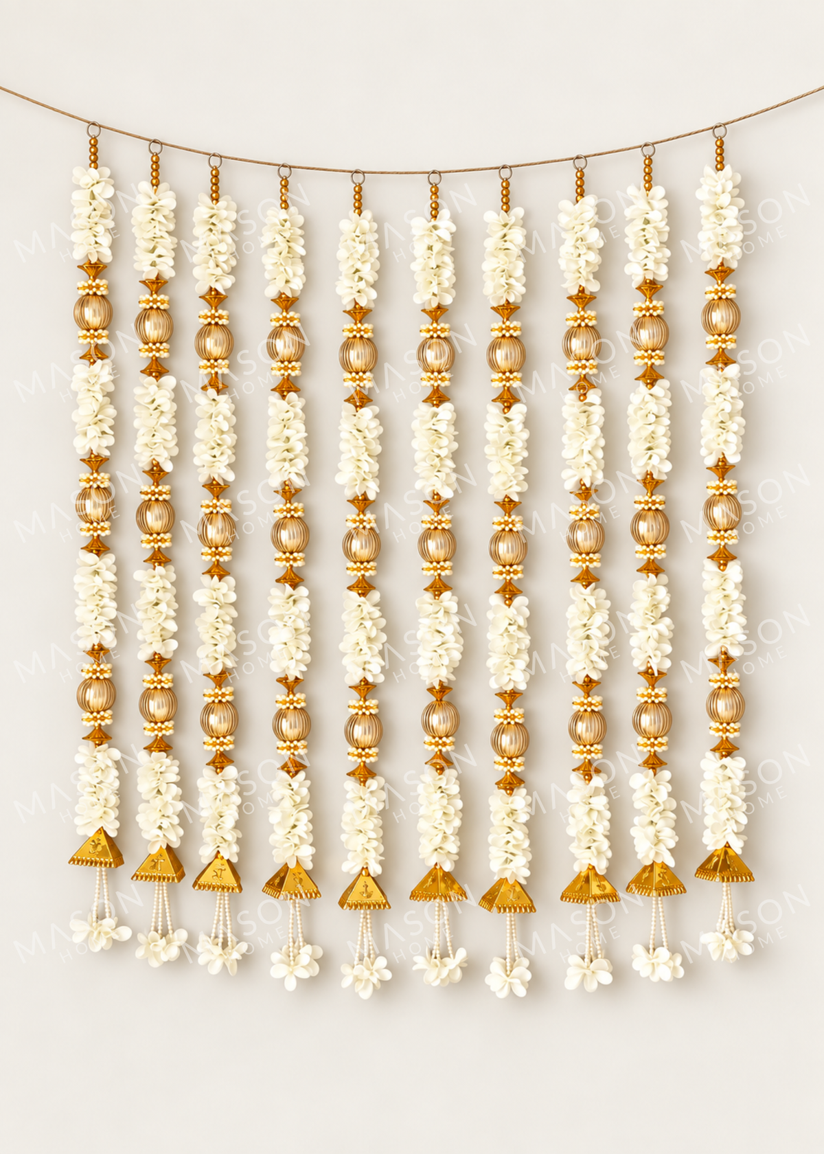 Festive Rajsi Ladi White - Set of 10