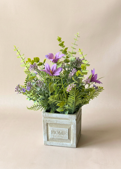 Artificial Lily Meadow Plant - Purple