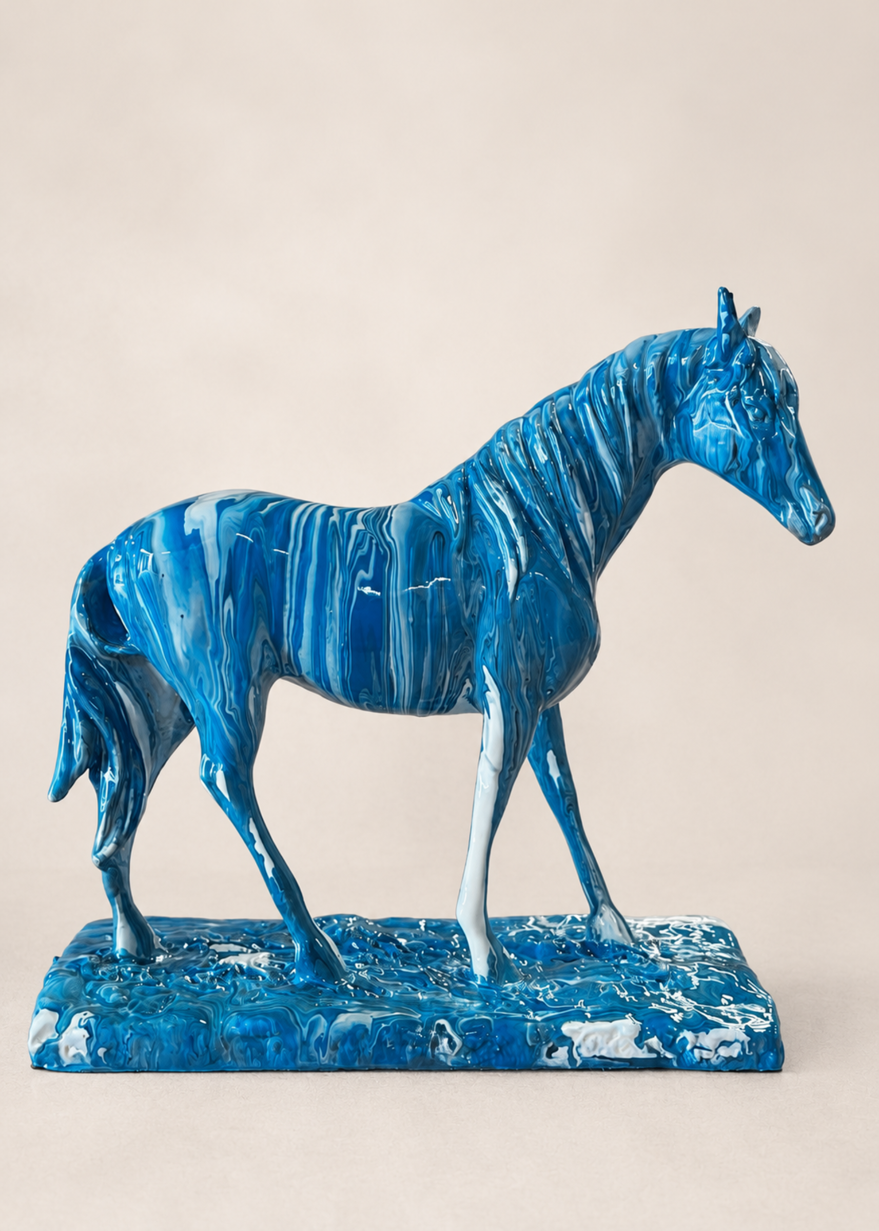 Horse Muse Artefact - Blue &amp; White