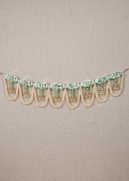 Festive Mint Pearl Toran