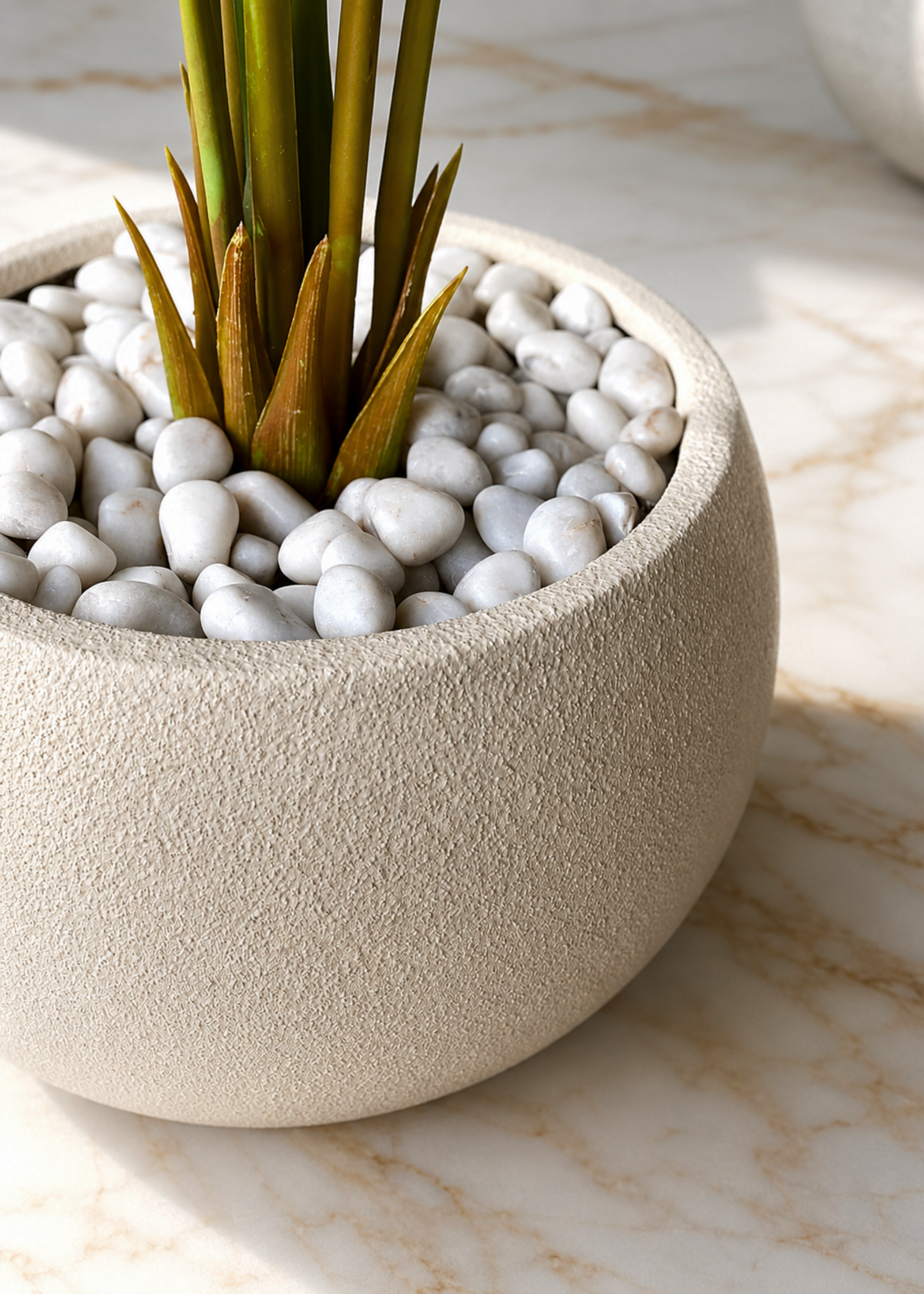 Pebbles – White Polished Stones
