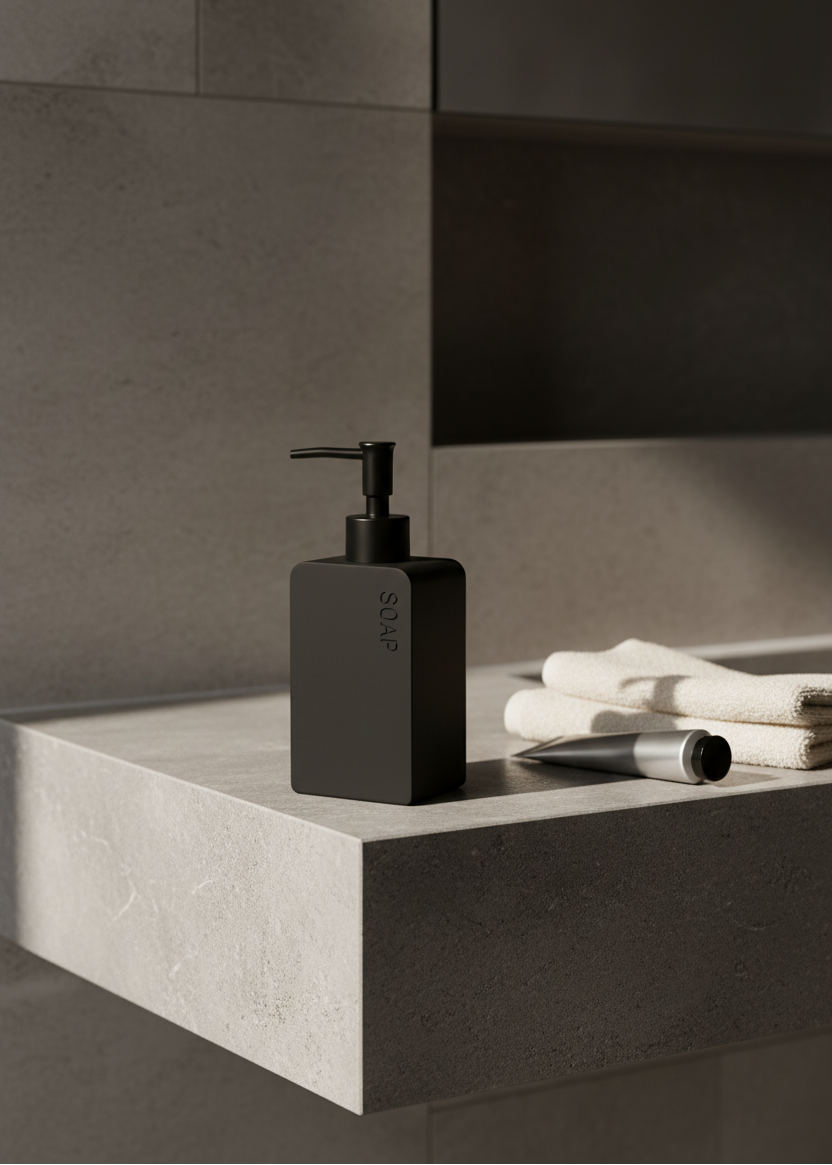 Nove Bathroom Dispenser - Black