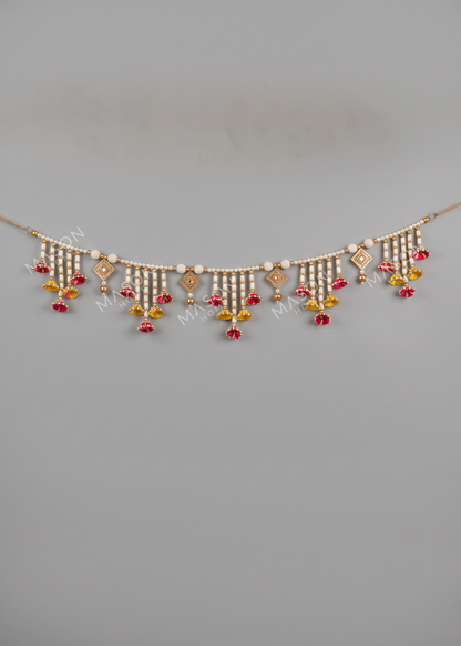 Festive Pink Yellow Toran