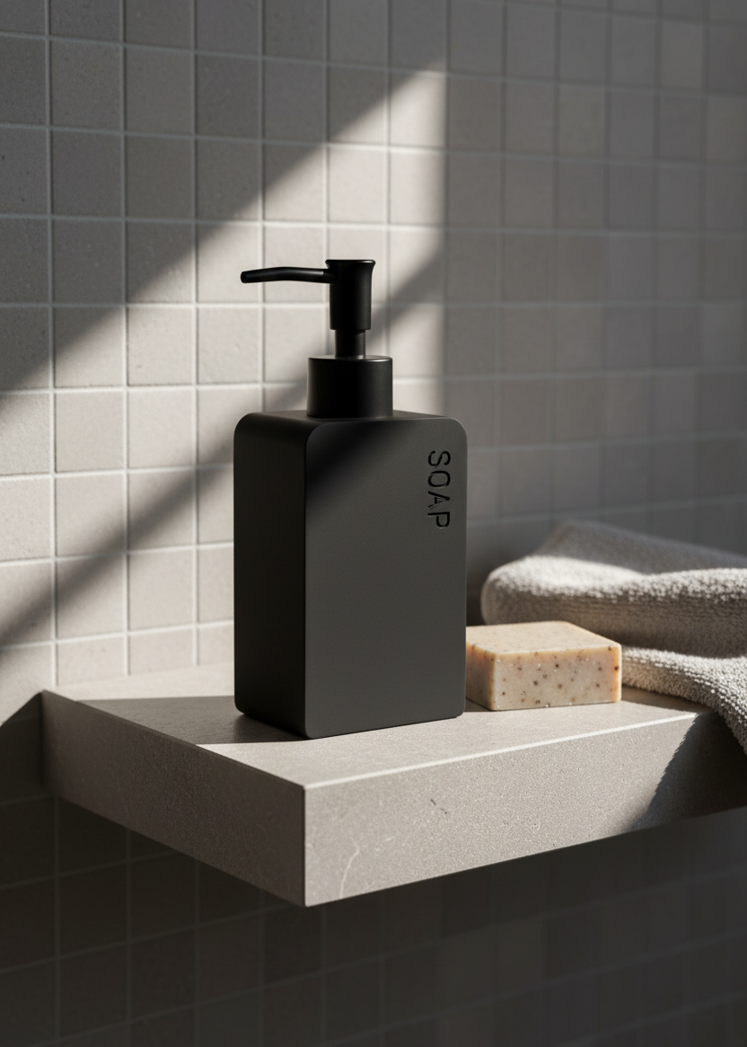 Nove Bathroom Dispenser - Black