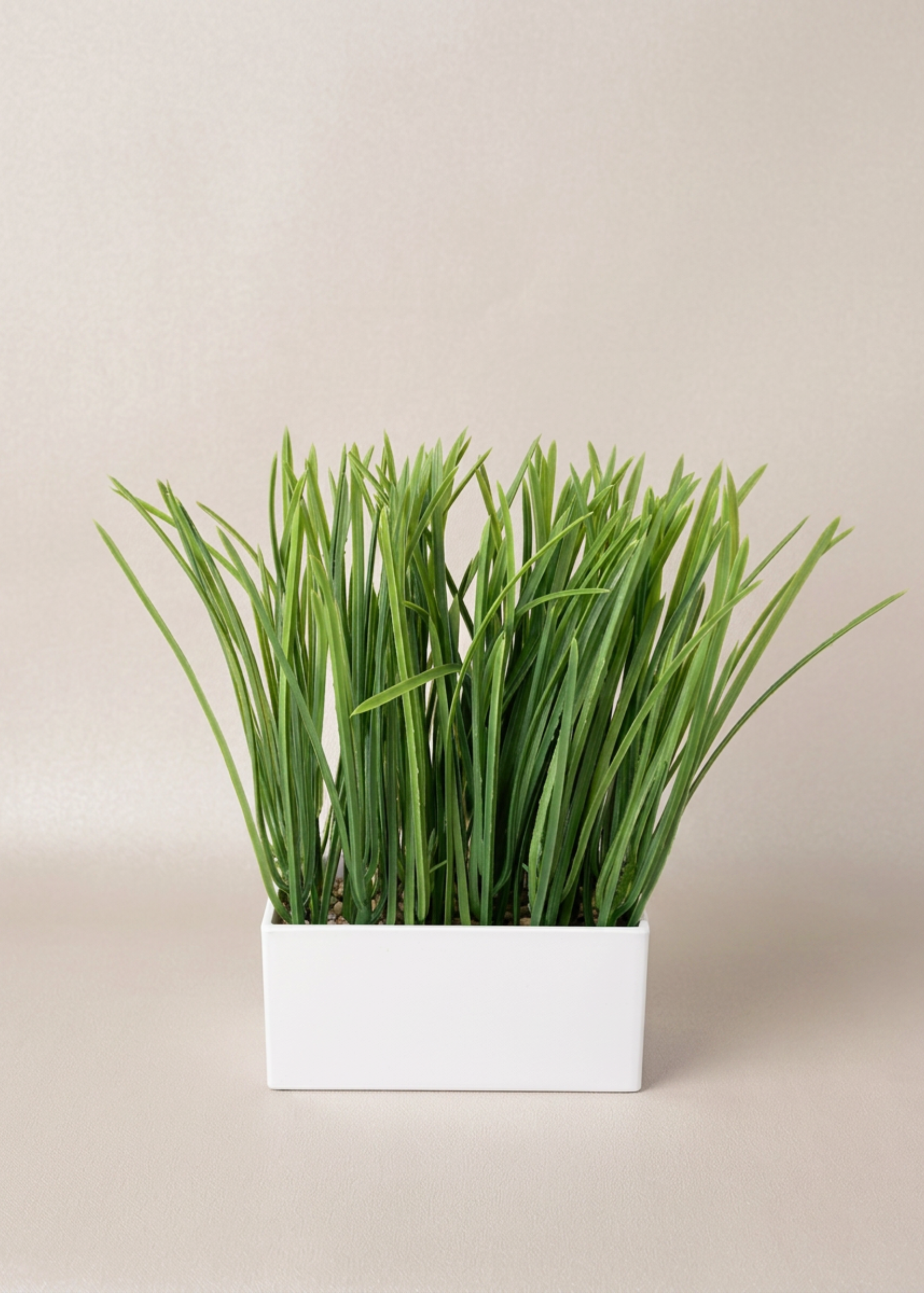 Artficial Grass Plant (White Pot)