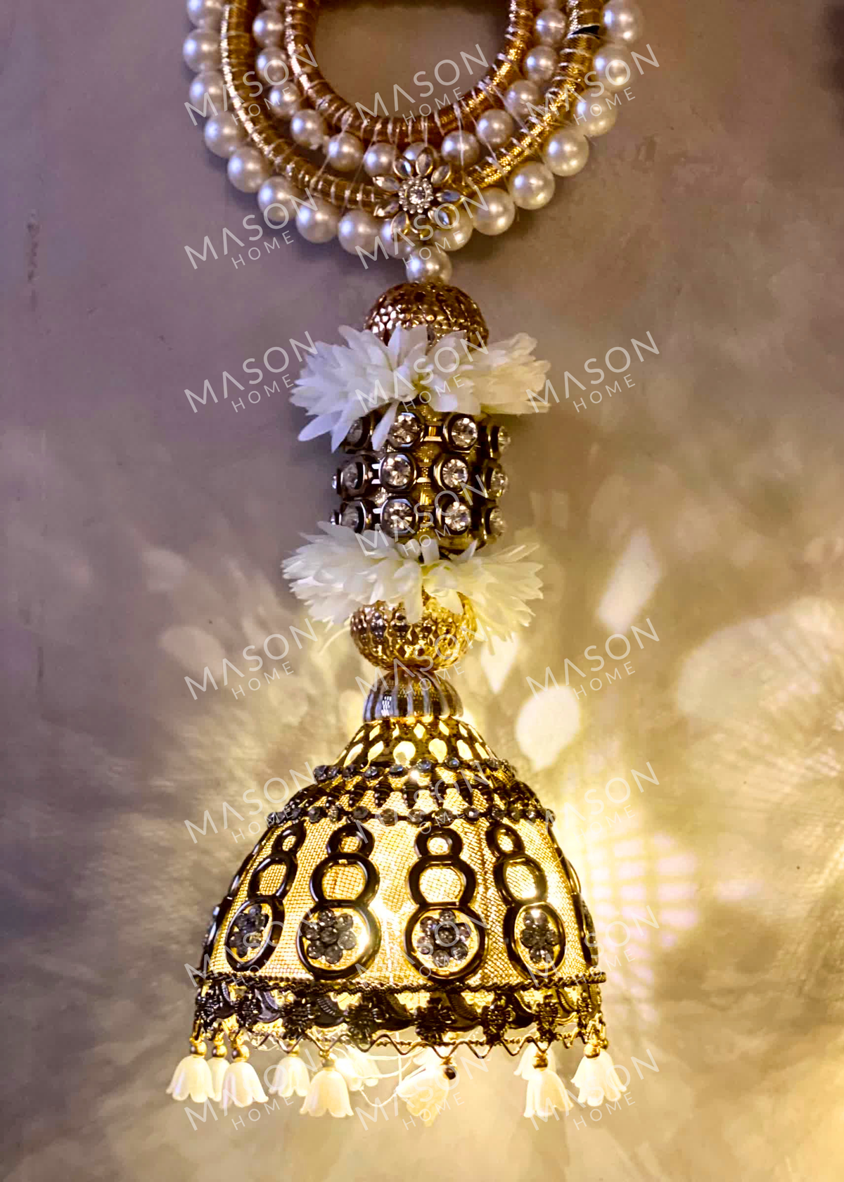 Festive Swarna Pearl Hanging - Set of 2