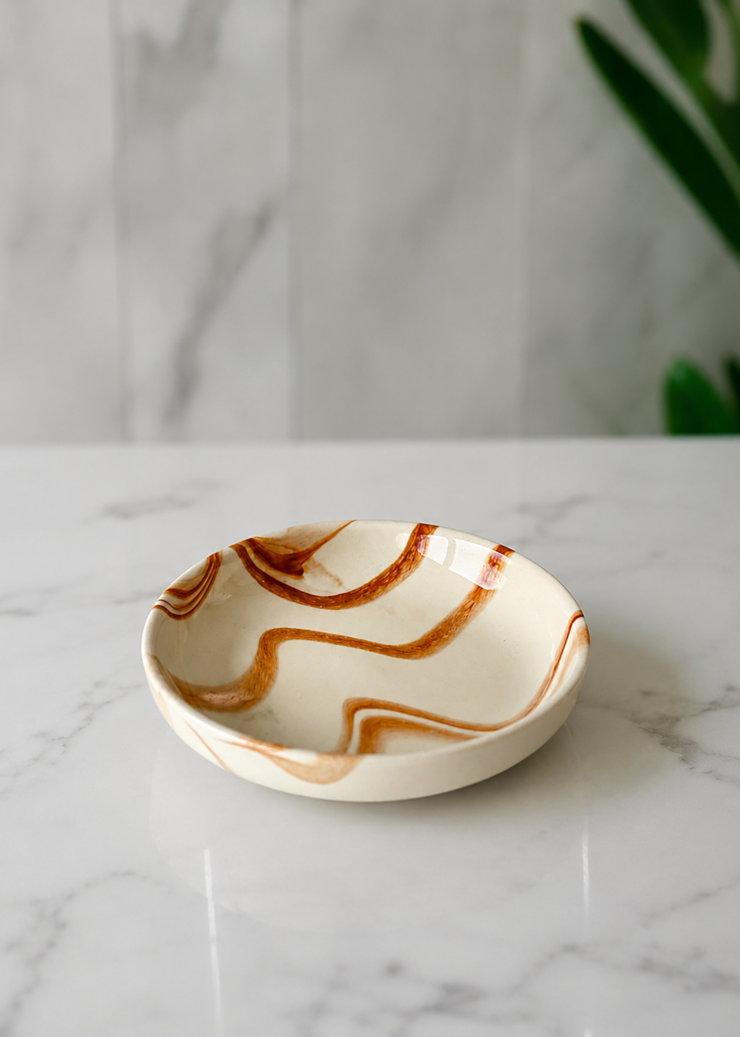 Swirl Bathroom Set – Caramel (Set of 3)