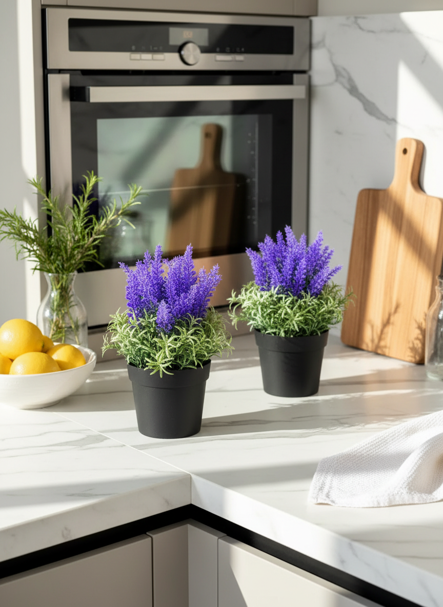 Artificial Lavender Plant - Small (Set of 2)