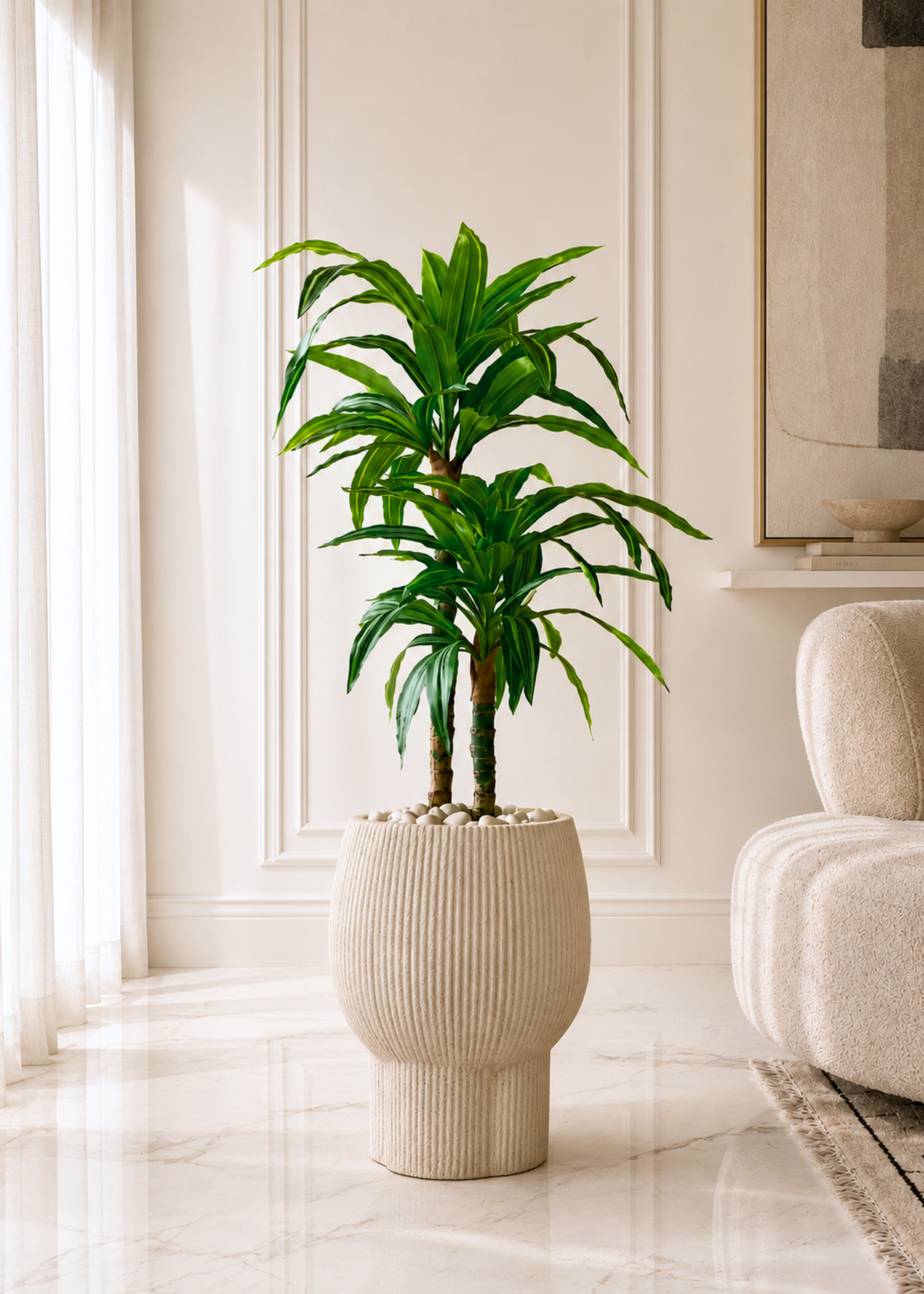 Artificial Layered Dracaena Plant - 3.3 Feet