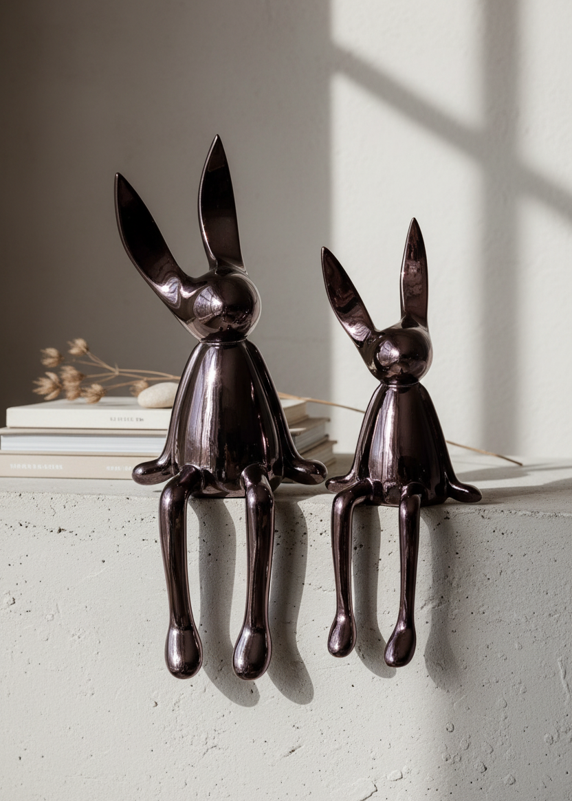Luna Noir Bunny Duo - Set of 2
