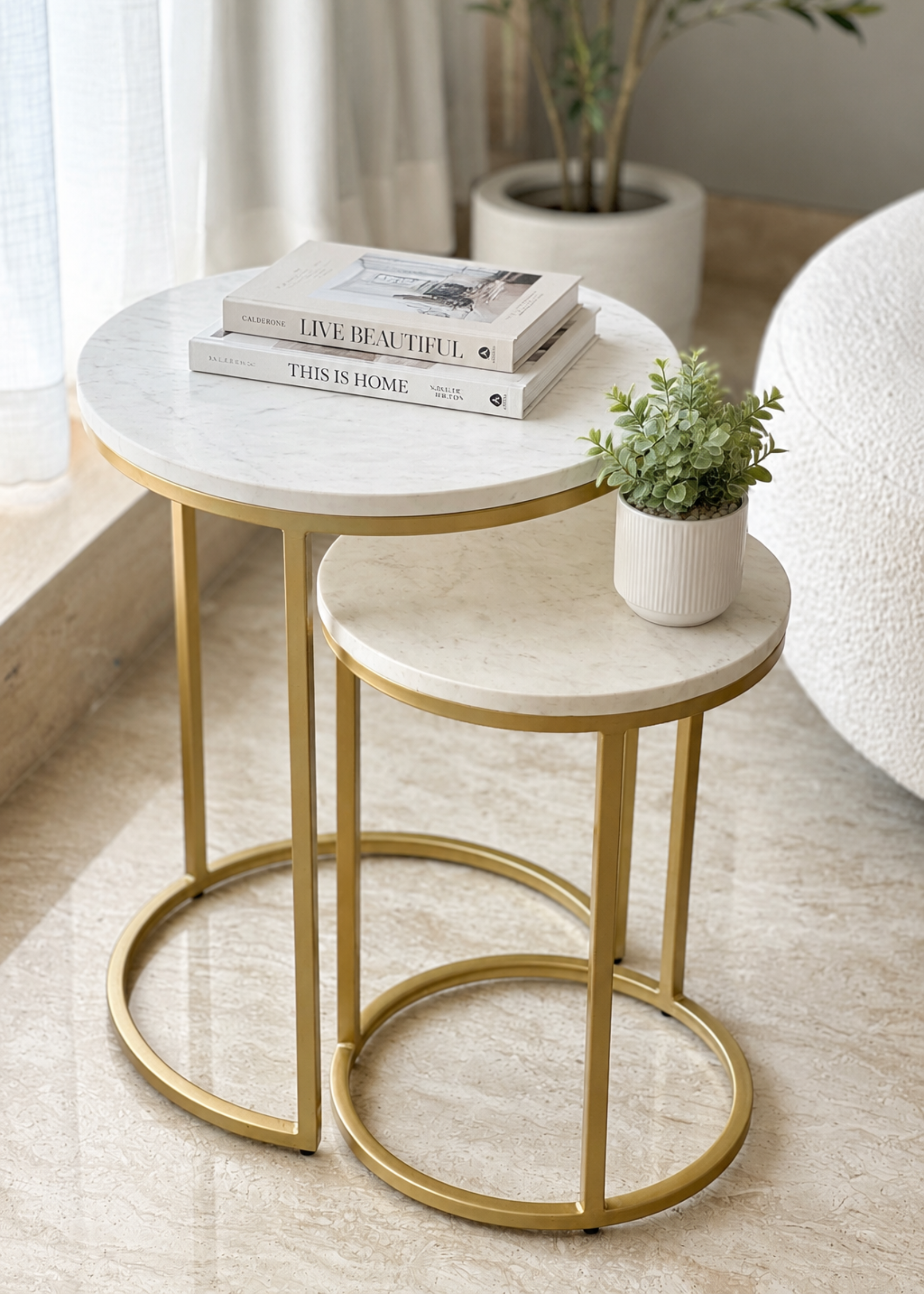 Oxford Marble Side Table (Set of 2)