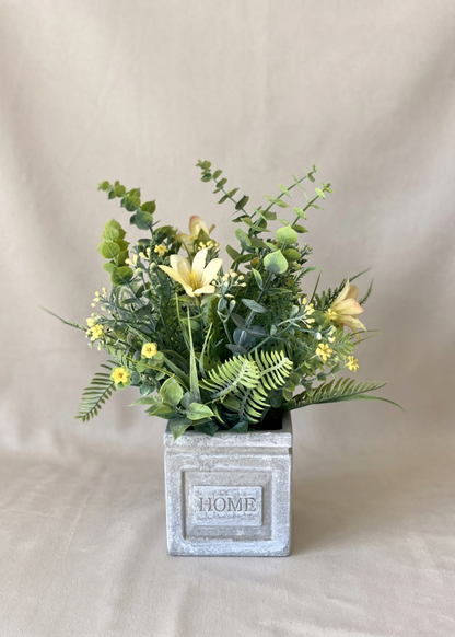 Artificial Lily Meadow Plant - Yellow