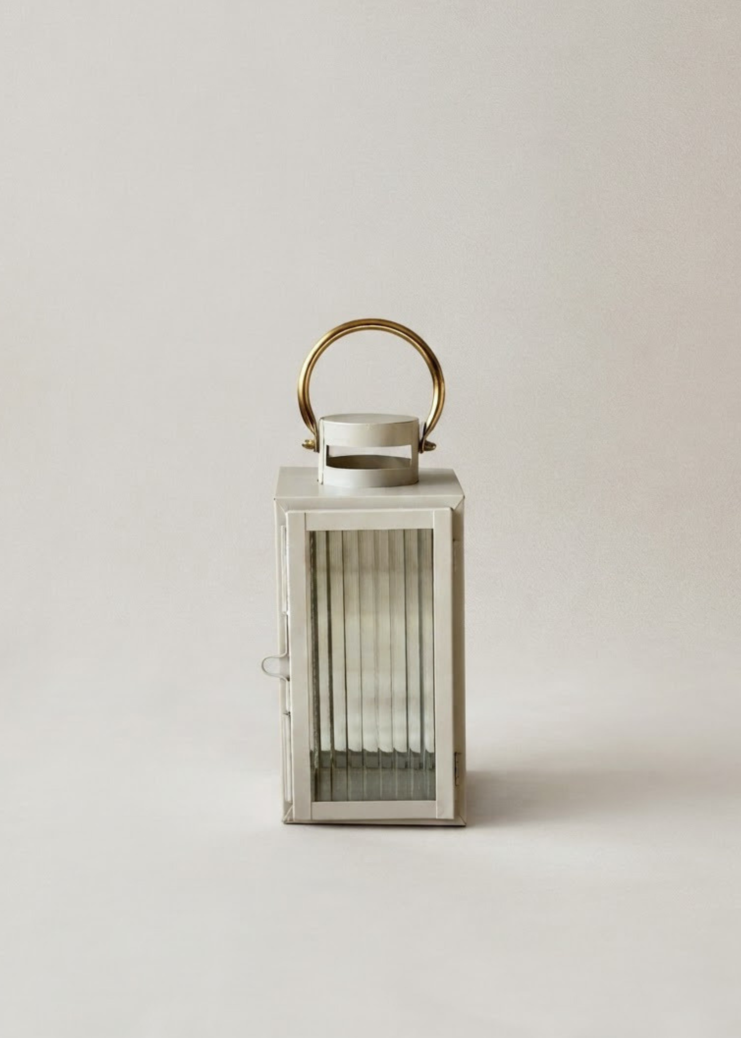 Vellora Beige &amp; Gold Lantern - Small