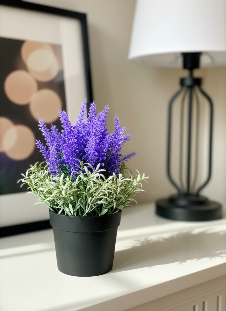 Artificial Lavender Plant - Small (Set of 2)