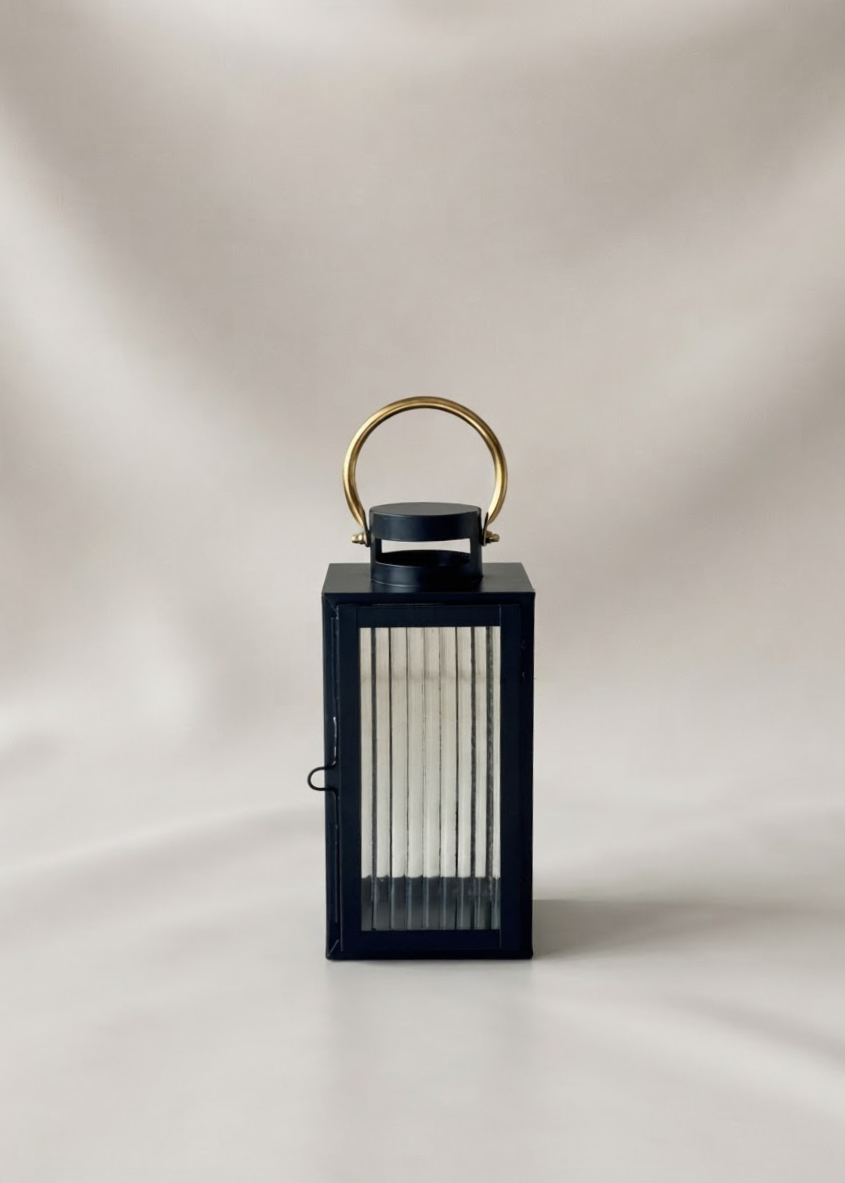 Vellora Black &amp; Gold Lantern - Small