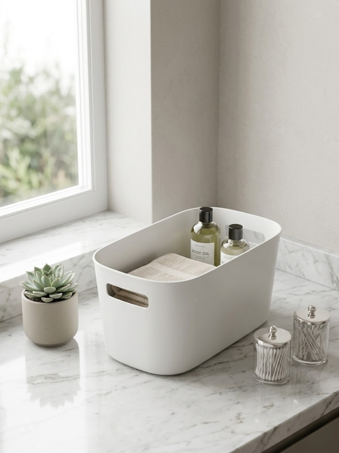 Narrow Storage Basket (Set Of 2)
