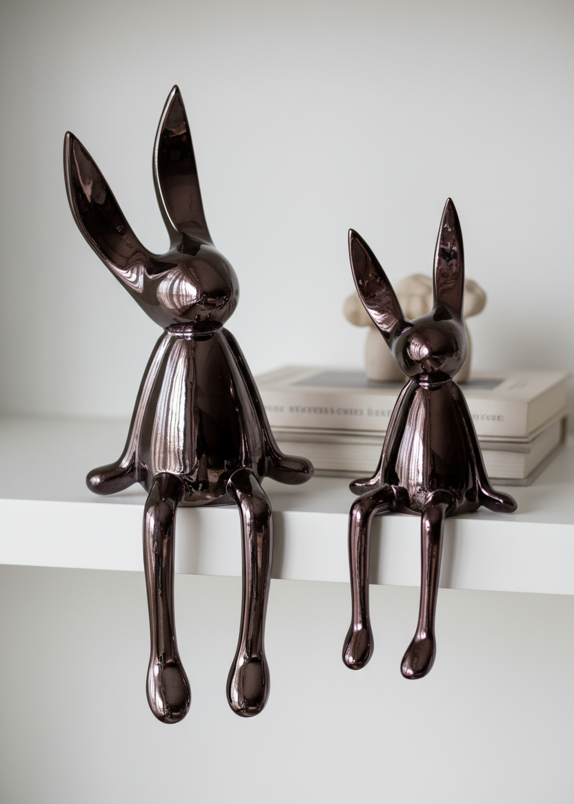 Luna Noir Bunny Duo - Set of 2