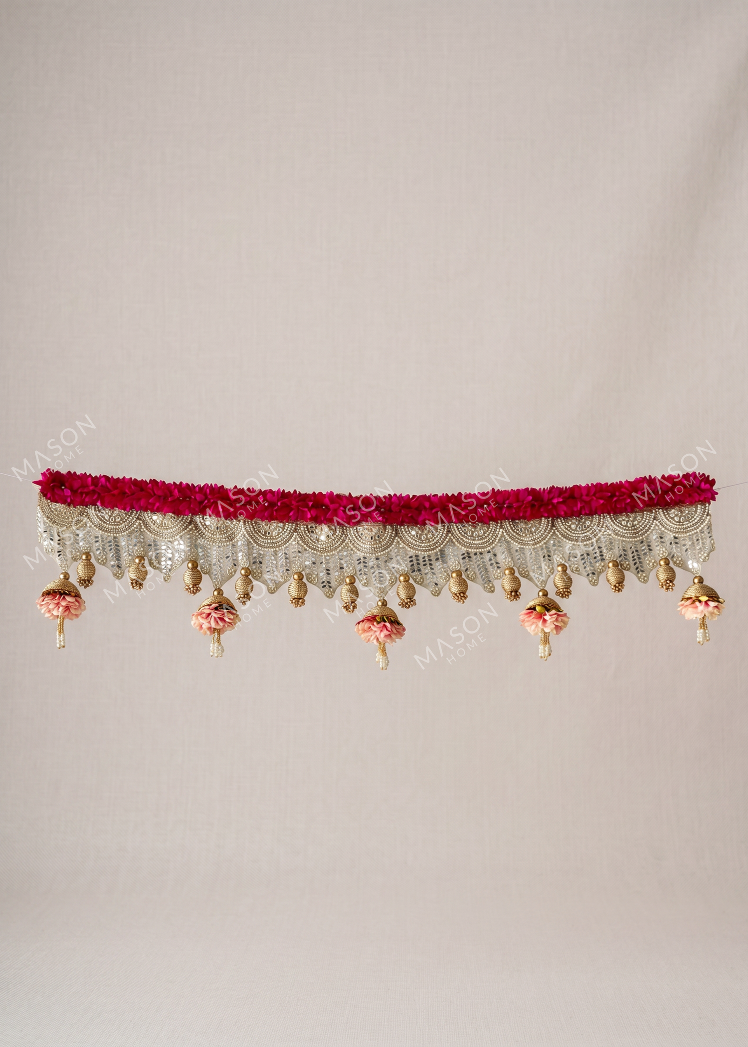 Festive Gulmohar Pearl Toran