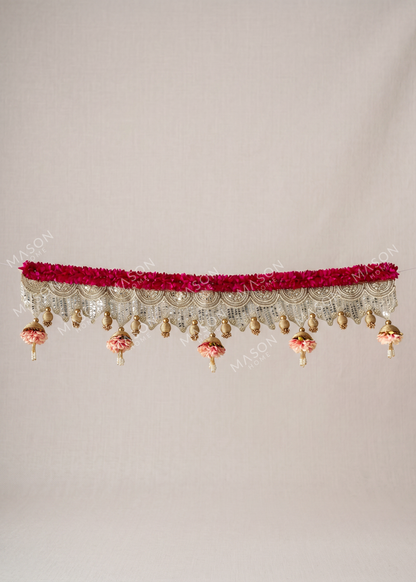 Festive Gulmohar Pearl Toran