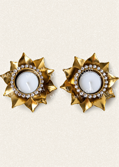 Festive Swarnika Diya – Set of 2