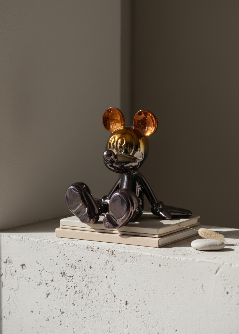 Metallic Micky Mouse Artefact - Small