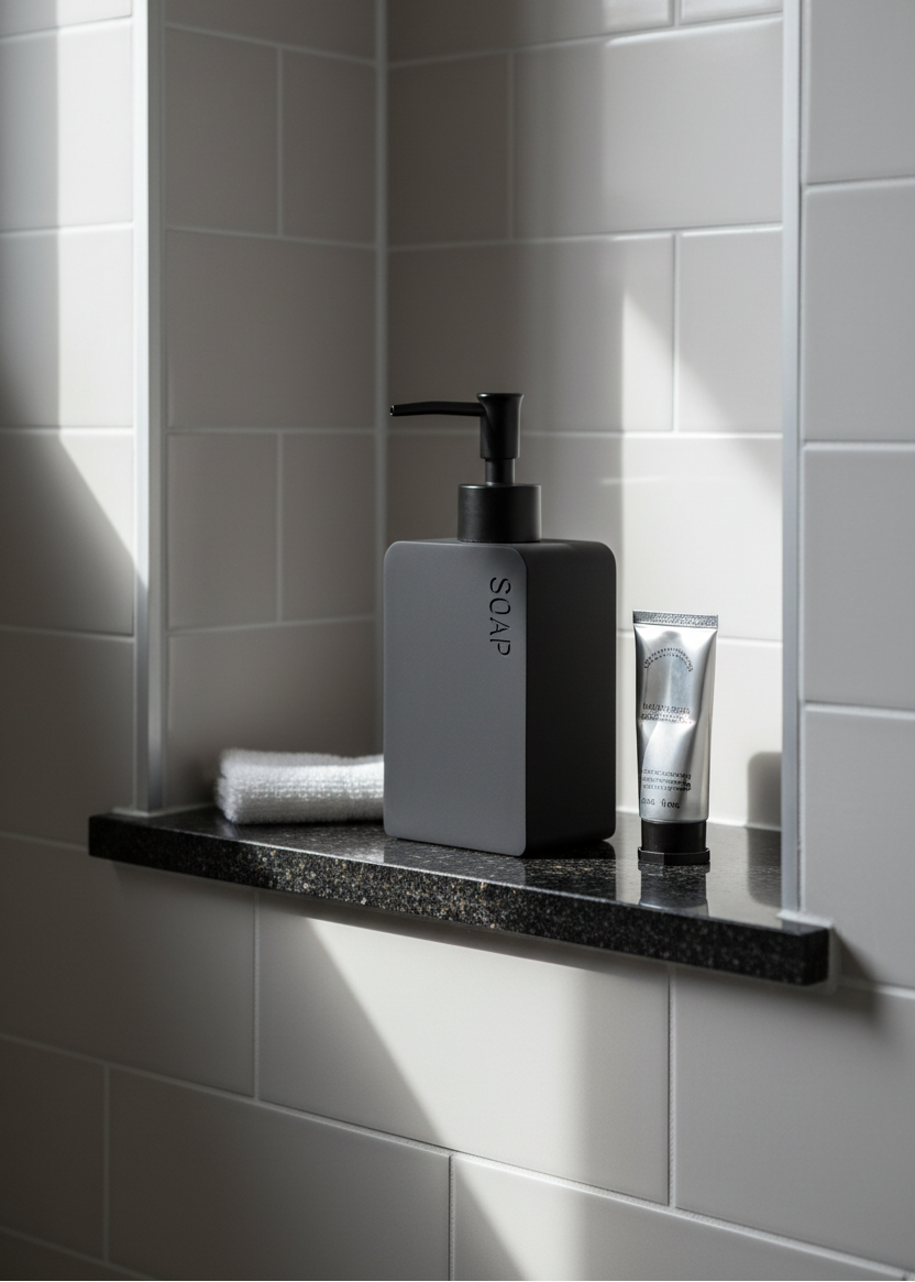 Nove Bathroom Dispenser - Black