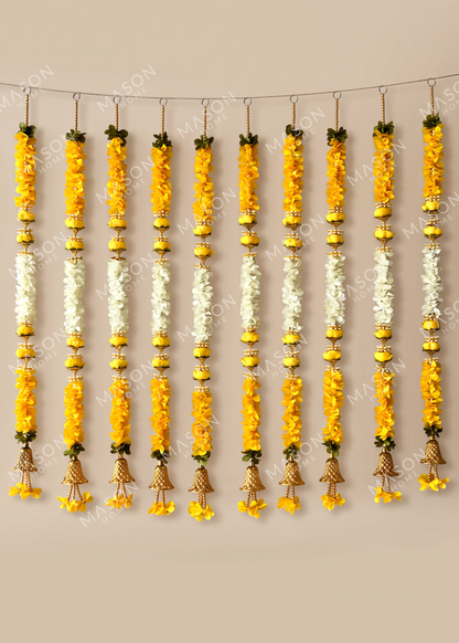 Swarna Marigold Floral Ladi - Set of 10
