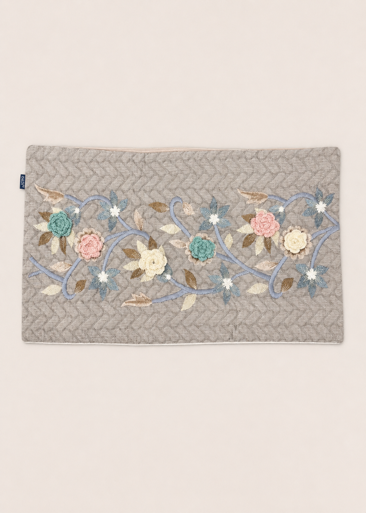 Soft Clay Botanical Cushion Cover