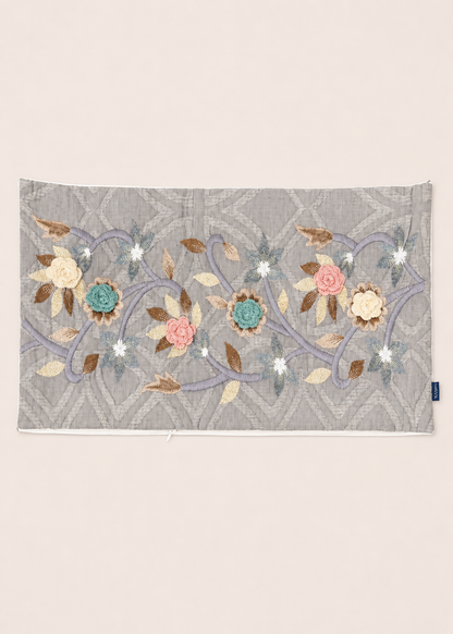 Slate Bloom Cushion Cover