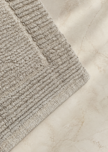 Mysa Anti Slip - Woven - Cotton Bath Mat - Beige - 45 x 30 cm