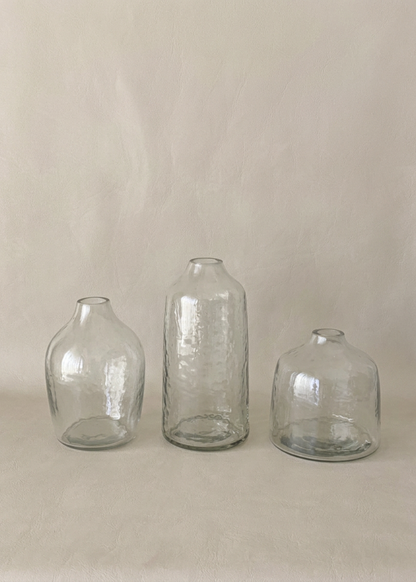 Elma Glass Vase - Transparent (Set of 3)