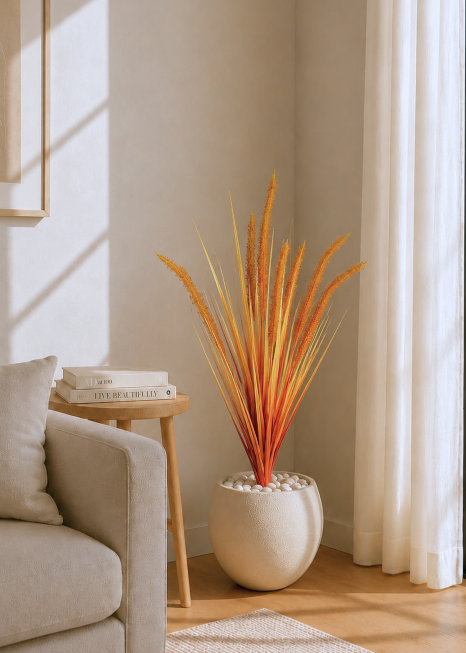 Artificial May Silk Grass Bunch - 3 Feet