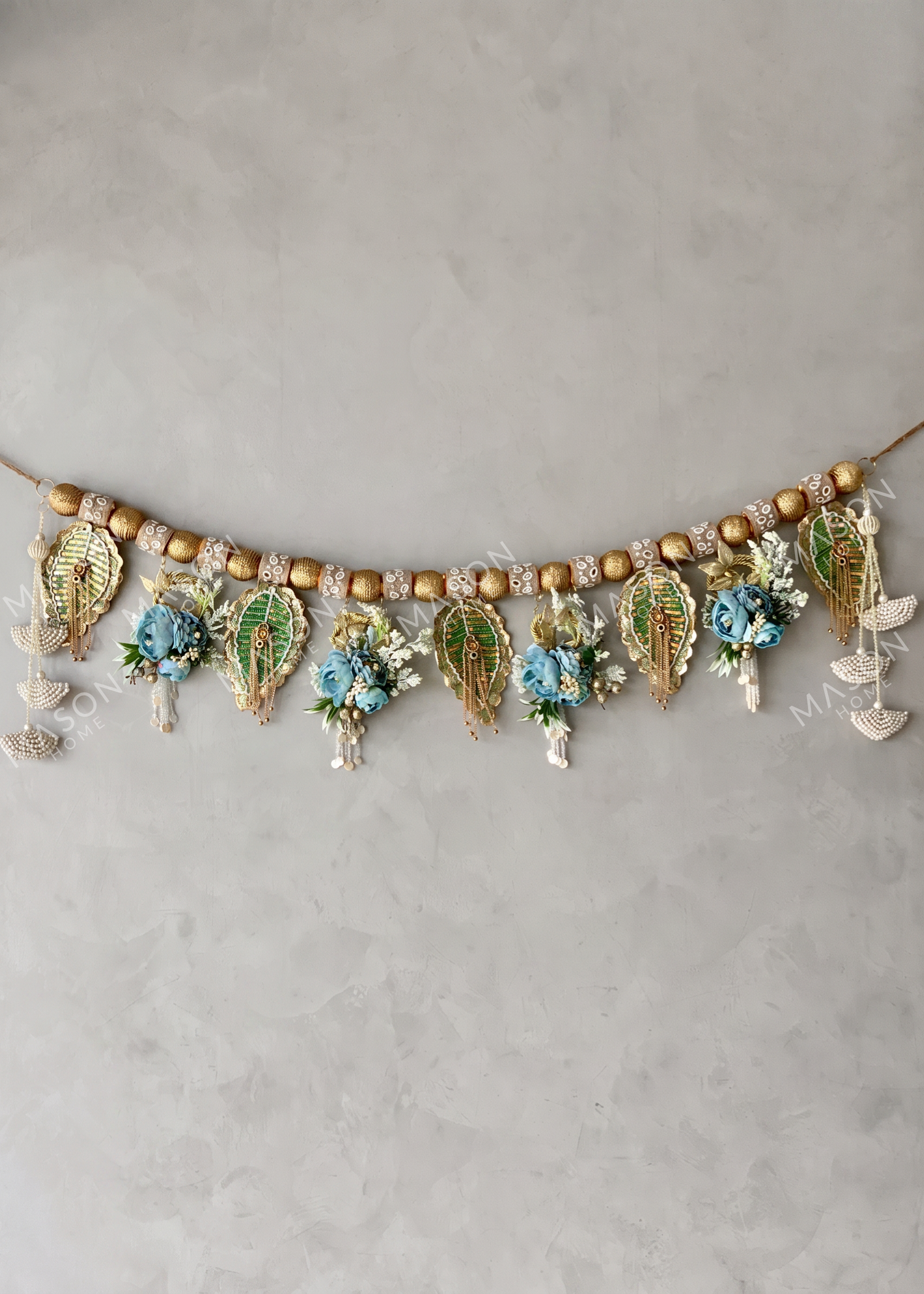 Festive Bluebell Leaf Toran