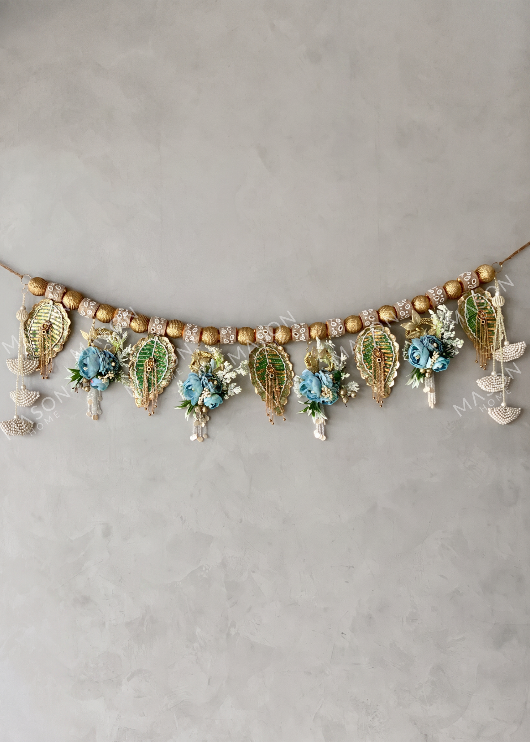 Festive Bluebell Leaf Toran