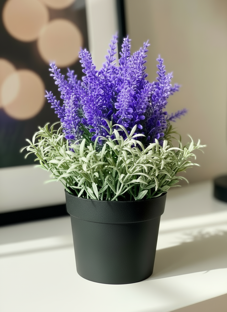 Artificial Lavender Plant - Small (Set of 2)
