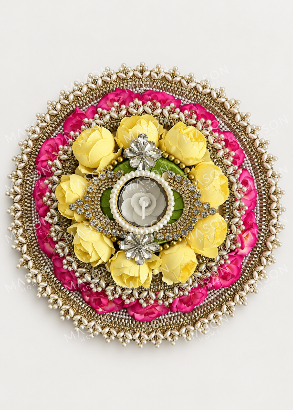Festive Royal Blossom Rangoli
