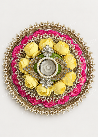 Festive Royal Blossom Rangoli