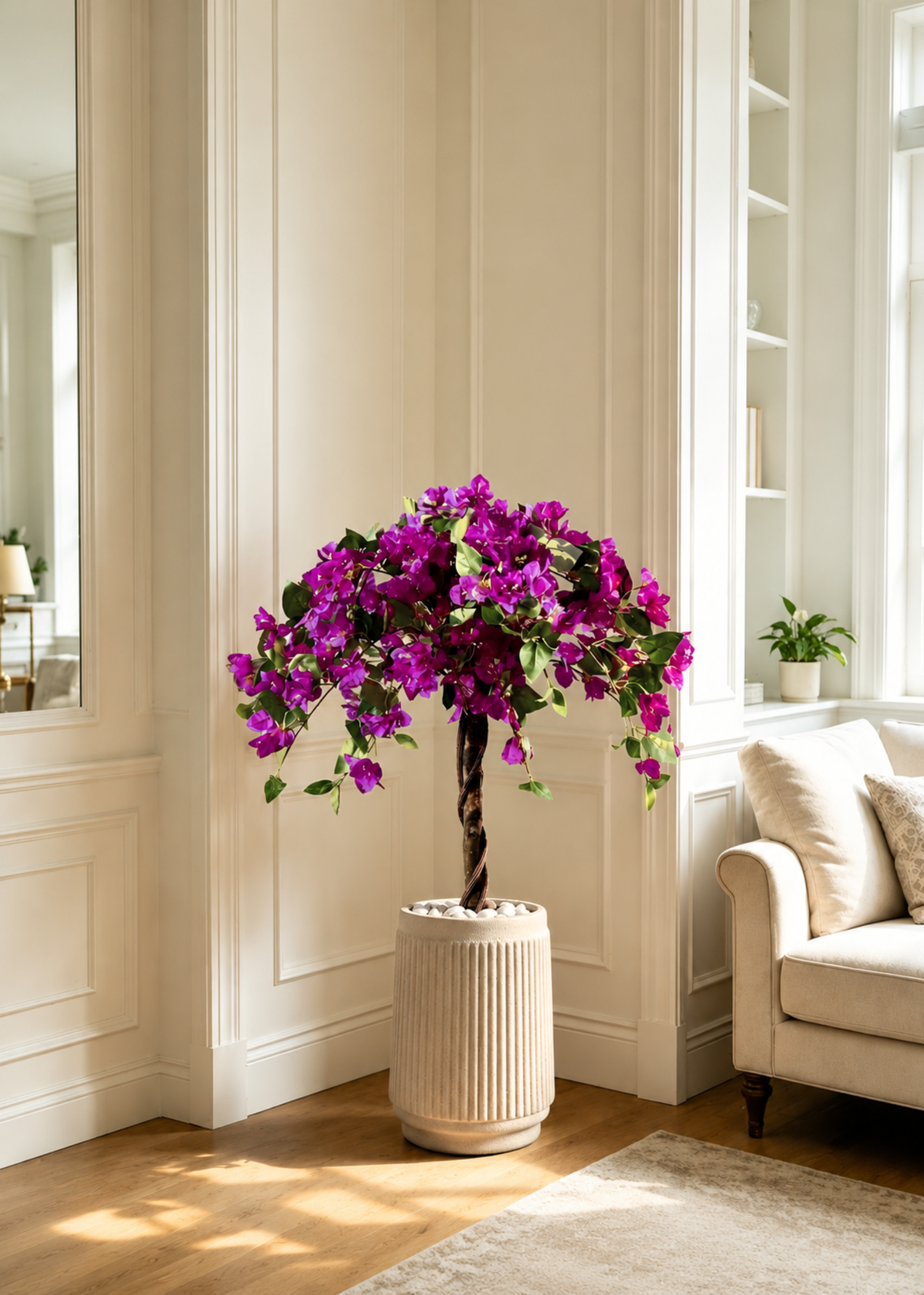 Artificial Purple Bougainvillea Plant - 3 Feet