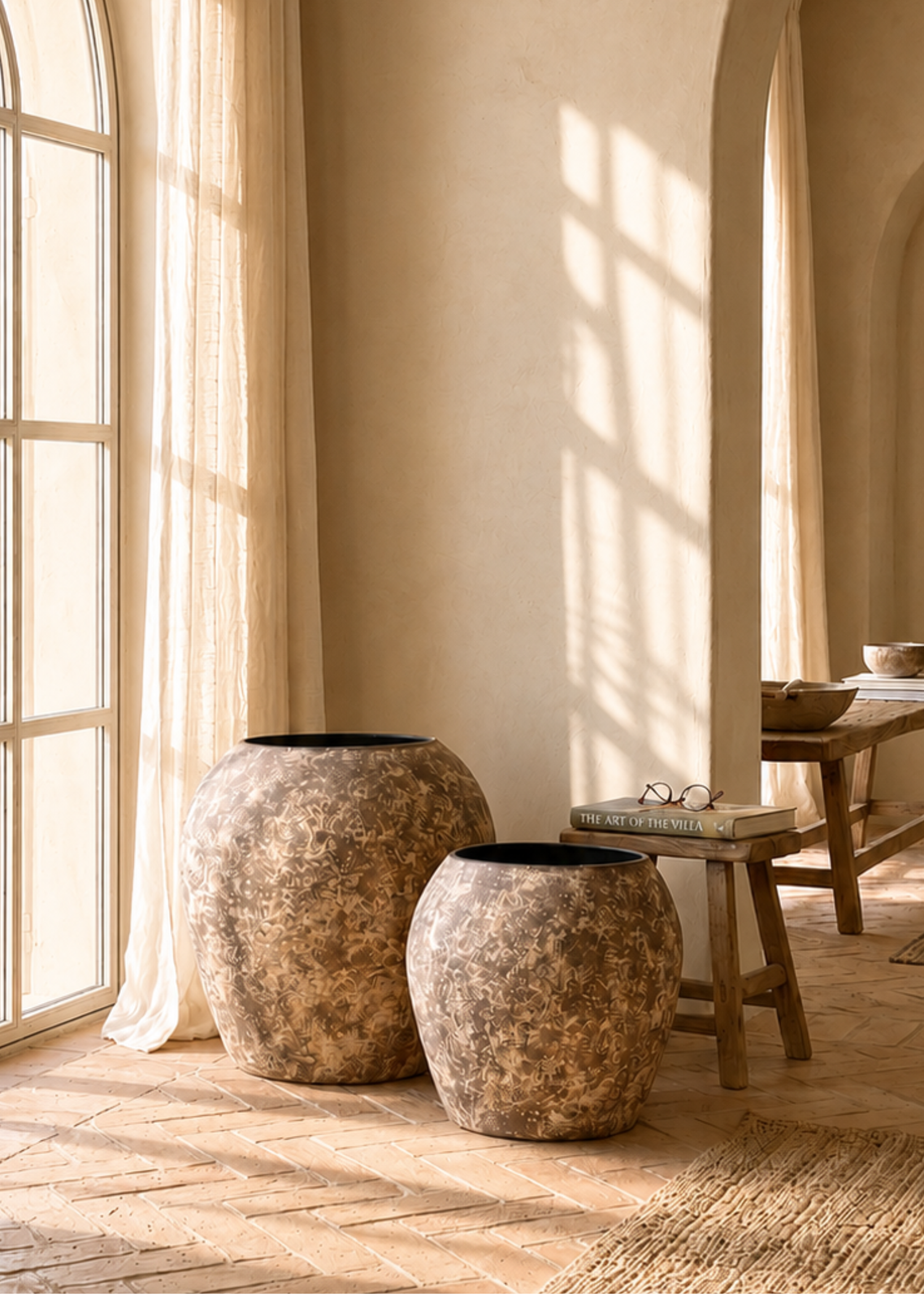Mesa Planters - Teracotta Brown