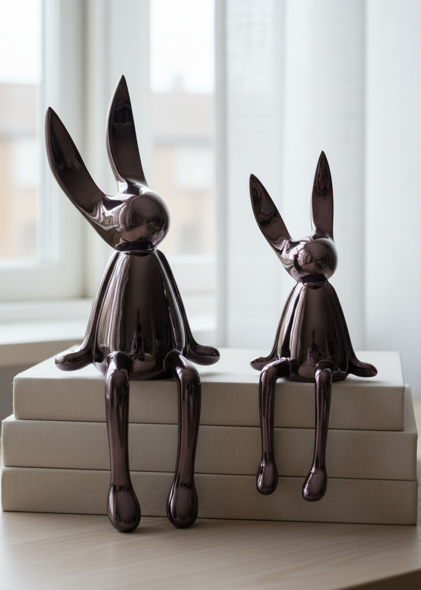 Luna Noir Bunny Duo - Set of 2
