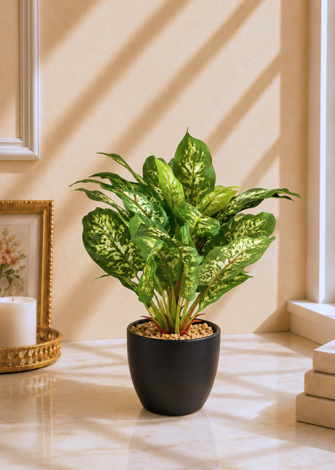 Artificial Dieffenbachia Plant