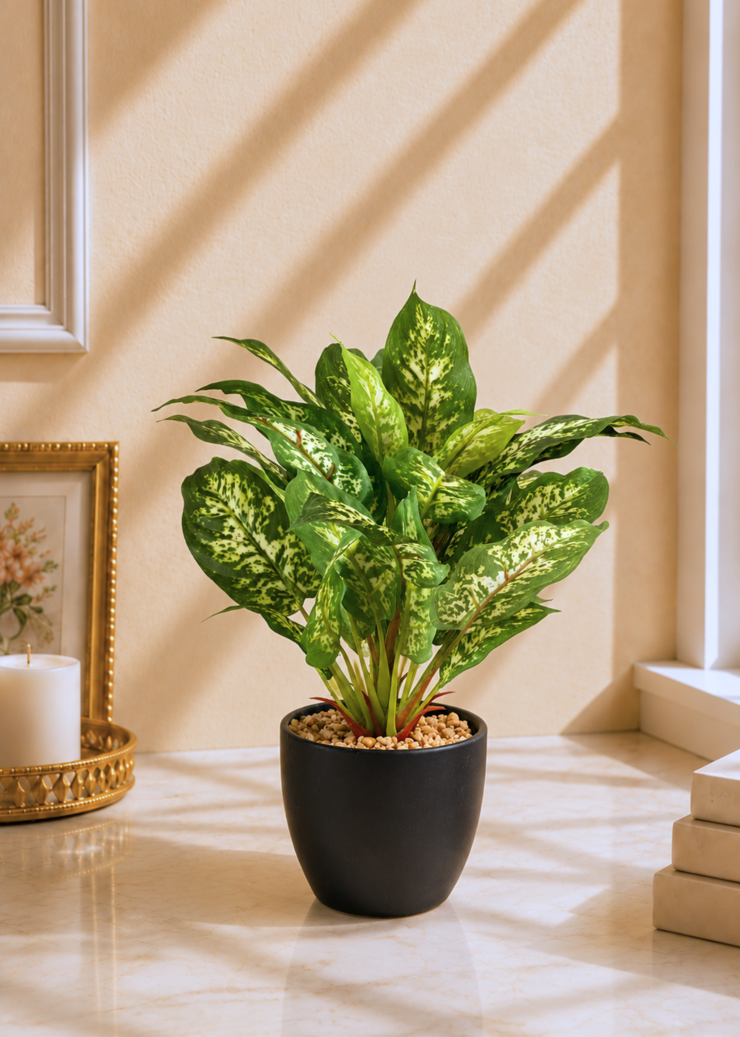 Artificial Dieffenbachia Plant